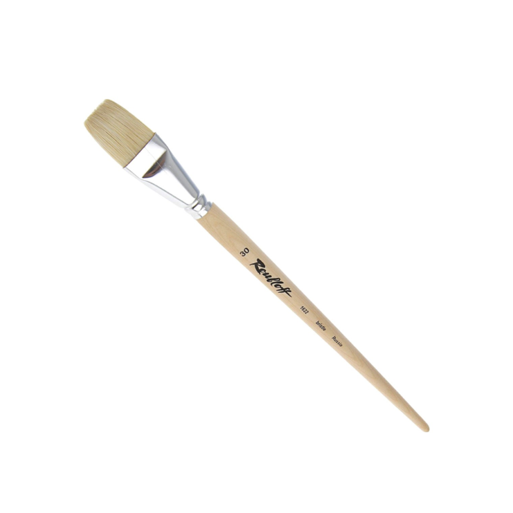 Щетина плоская "1622" №30 длинная лаковая ручка