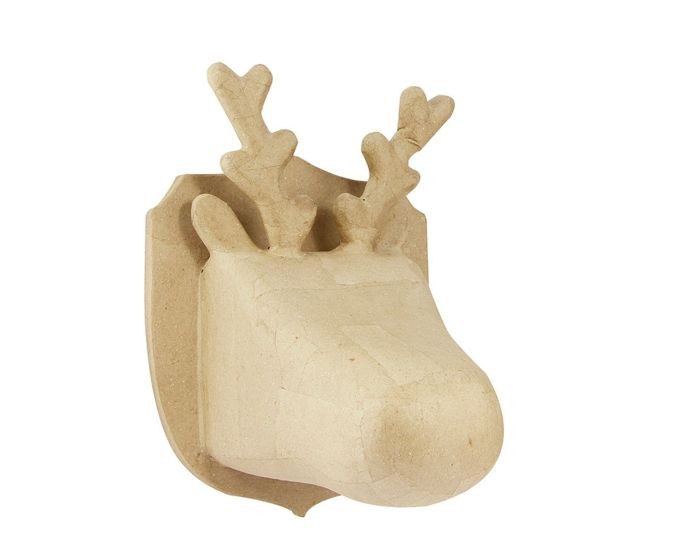 Фигурка из папье-маше Decopatch "Голова лося, настенная" 14х15х20см (SA161)