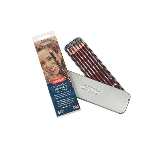Набор цветных карандашей Derwent "Coloursoft" 6 карандашей (2300217)
