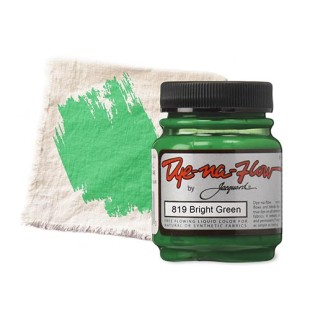 Краска по светлым тканям Jacquard "Dye-na-Flow" 819 Bright Green (ярко-зеленый), 66мл