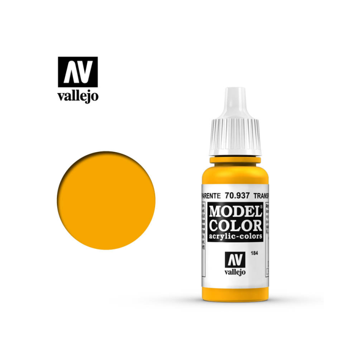 Краска для моделизма Vallejo "Model Color" 70.937 Transparent Yellow