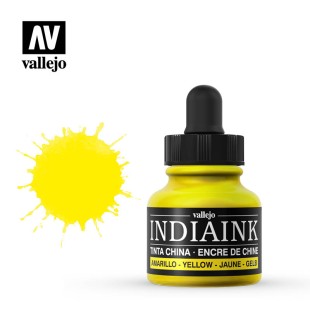 Чернила для каллиграфии Vallejo "INDIAN INK" 311 Yellow, 30 мл