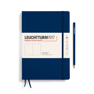 Блокнот без линовки Leuchtturm1917 "Composition" B5, 109л, 80гр/м², твердая обложка, Синий Неви (366177)