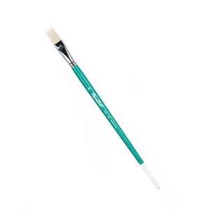 Кисть имитация щетины плоская "серия 1829" №16, длинная ручка