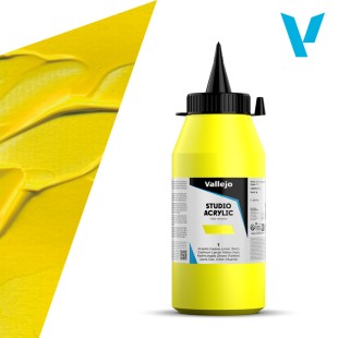 Акрил Vallejo "Studio" 1 Cadmium Lemon Yellow (Кадмий лимонный), 1л