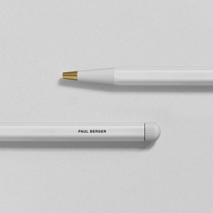 Ручка шариковая Leuchtturm "Drehgriffel Nr. 1" чернила синие,корпус белый