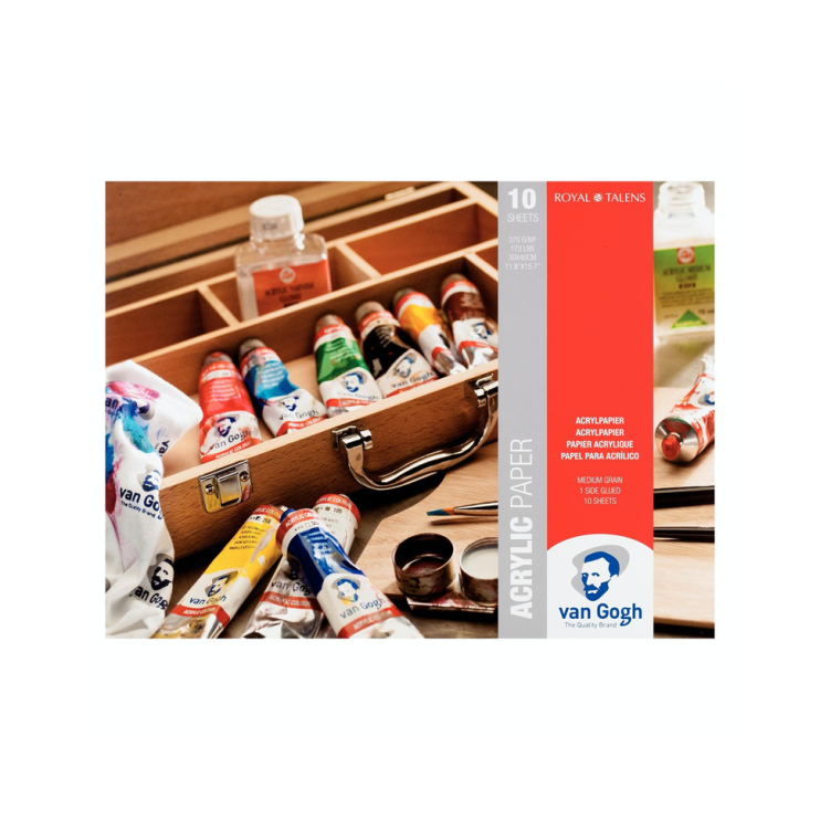 Блок бумаги для акрила "Van Gogh" 30х40см, 10л, 370гр/м²