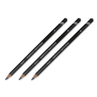 Комплект графитных карандашей Derwent "Sketching" HB (3 штуки)