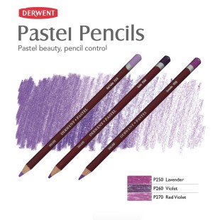 Комплект пастельных карандашей Derwent "Pastel" фиолетовые оттенки (P270, P260, P250)