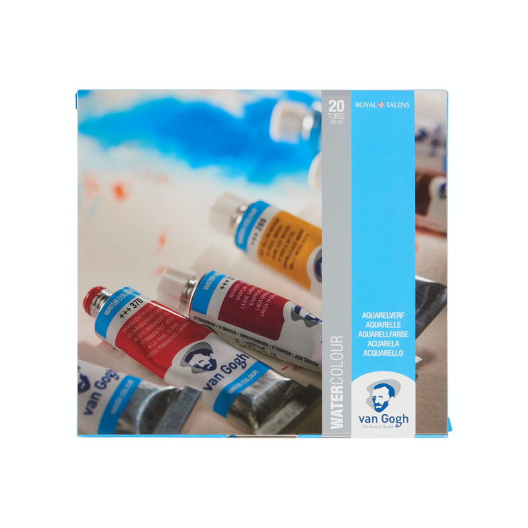 Набор акварельных красок "Van Gogh" 20 туб по 10мл в картонной коробке