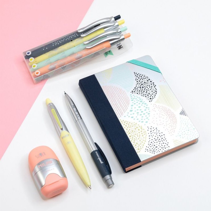 Карандаш механический Milan "PL1" 0.5мм, 20 штук, серебристые