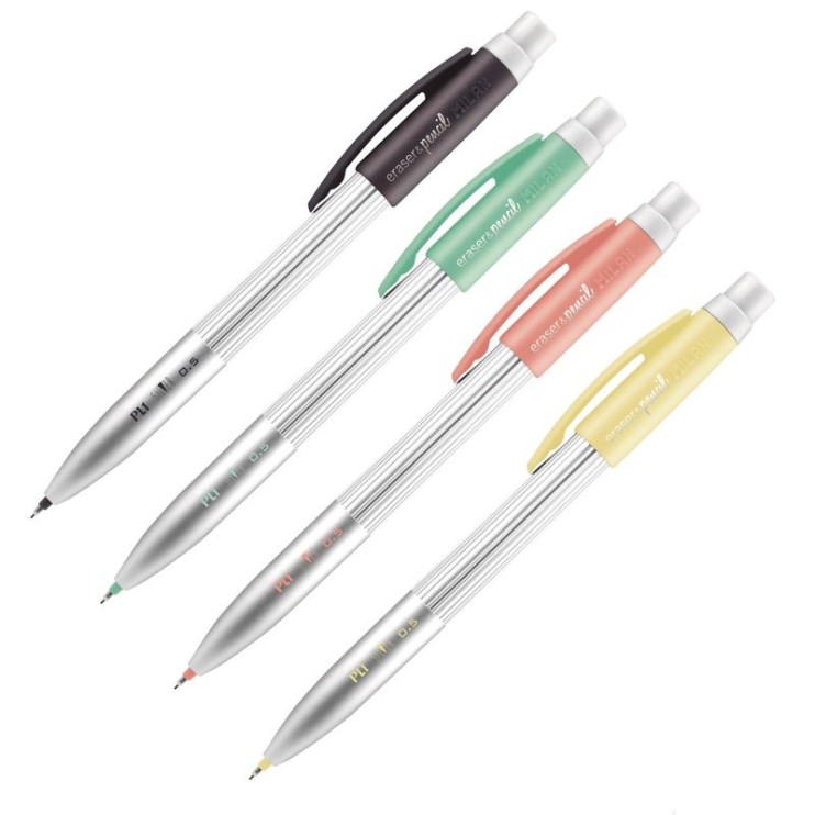 Карандаш механический Milan "PL1" 0.5мм, 20 штук, серебристые