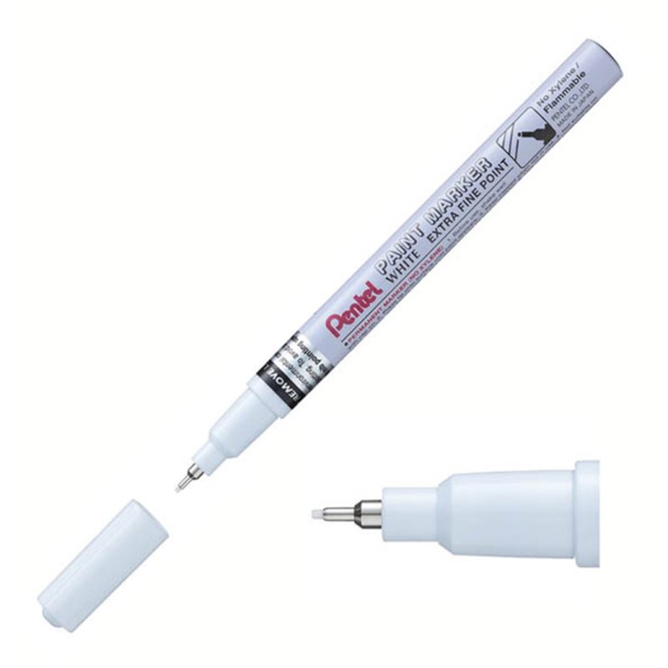 Маркер перманентный Pentel "Paint" 0,6 мм, белый