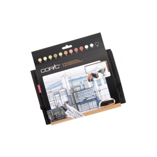 Набор Copic Classic "Architecture colors" 12 маркеров в тканевом пенале