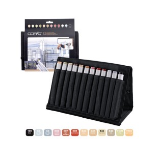 Набор Copic Classic "Architecture colors" 12 маркеров в тканевом пенале