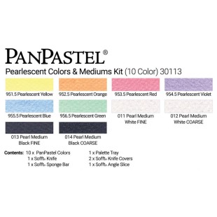 Набор сухой пастели PanPastel "Pearlescent Colors & Mediums" 10 цветов PP30113