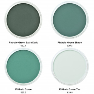Комплект сухой пастели PanPastel "Phthalo Green" №620 (4 оттенка)