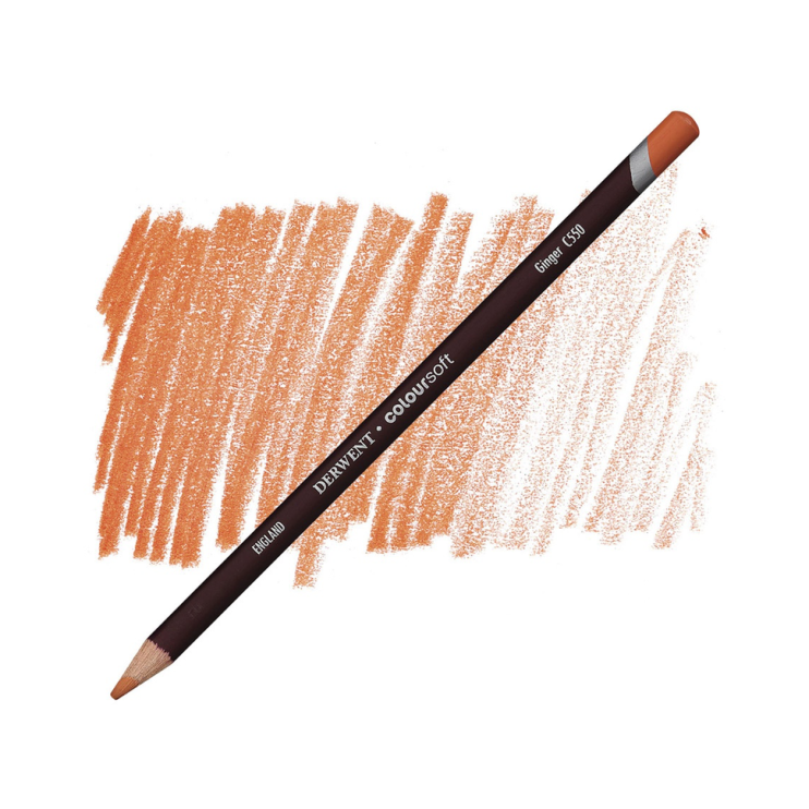 Карандаш цветной Derwent "Coloursoft" C550 Красный имбирный (0701007)
