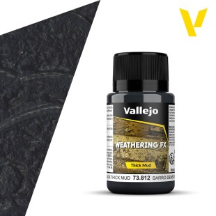 Краска акрил Weathering Effects 73.812 Black Mud (Густая грязь черная)