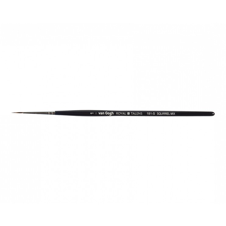 Кисть для рисования белка микс круглая Royal Talens "VanGogh 181" №1, ручка короткая