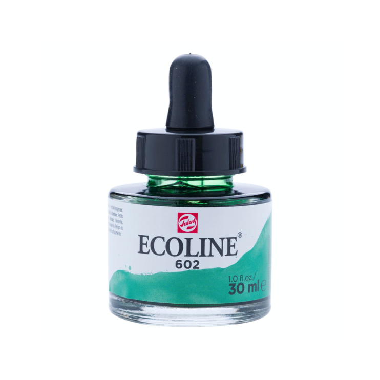 Акварель жидкая "Ecoline" №602 Зеленый насыщенный, 30 мл