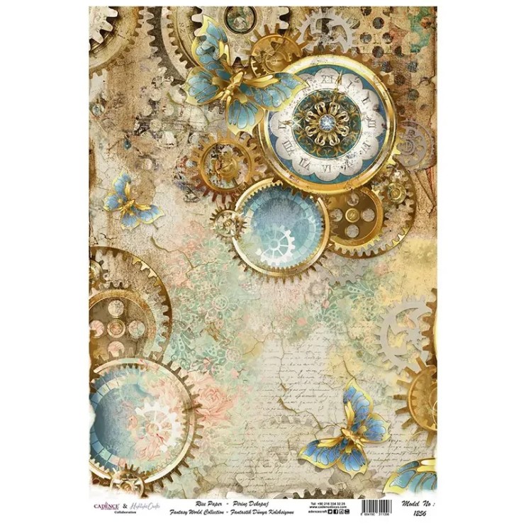 Рисовая декупажная карта "Cadence" 30х42см, RDP1256
