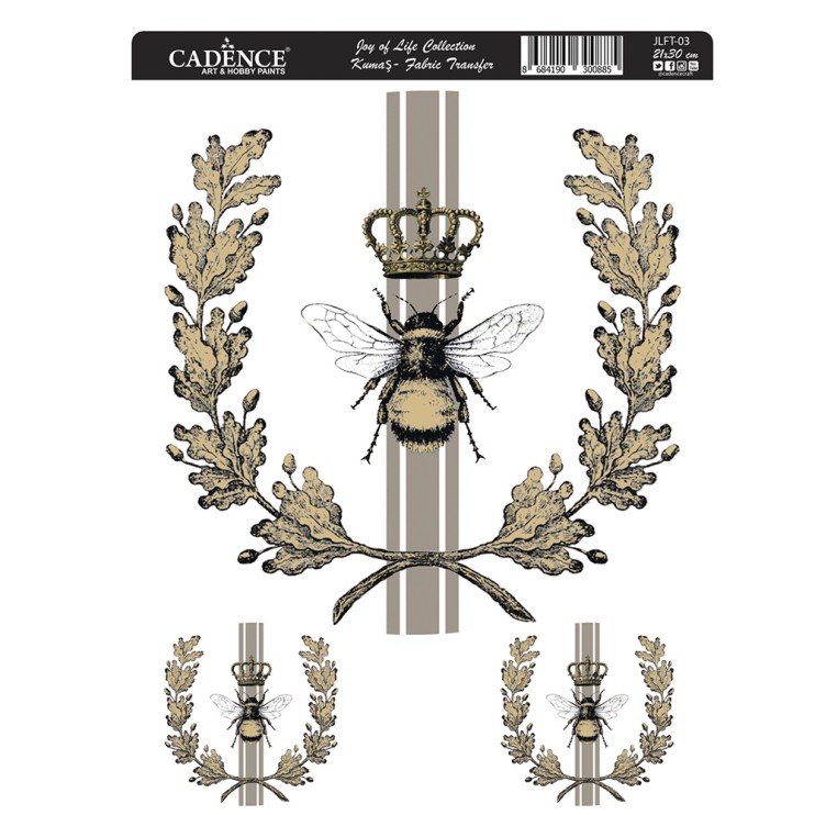 Трансфер "Joy of Life Fabric Transfe" 21х30см, JLFT-03