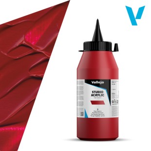 Акрил Vallejo "Studio" 3 Naphthol Crimson (Карминовый нафтол), 1л