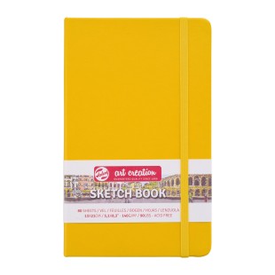Блокнот для зарисовок Art Creation "Golden Yellow" 13х21см, 80л, 140гр/м² (твердая обложка)