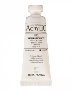 Краска акриловая ShinHan "Professional" №562 Белила титановые, туба 50мл 