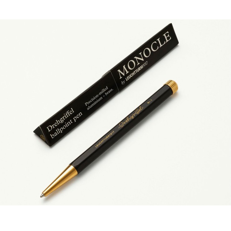 Ручка шариковая Leuchtturm "Drehgriffel Nr. 1 Monocle" чернила черные, корпус черный
