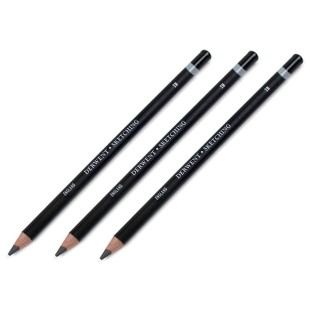 Комплект графитных карандашей Derwent "Sketching" 2B (3 штуки)