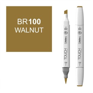 Маркер Touch Twin "Brush" цвет BR100 (walnut)