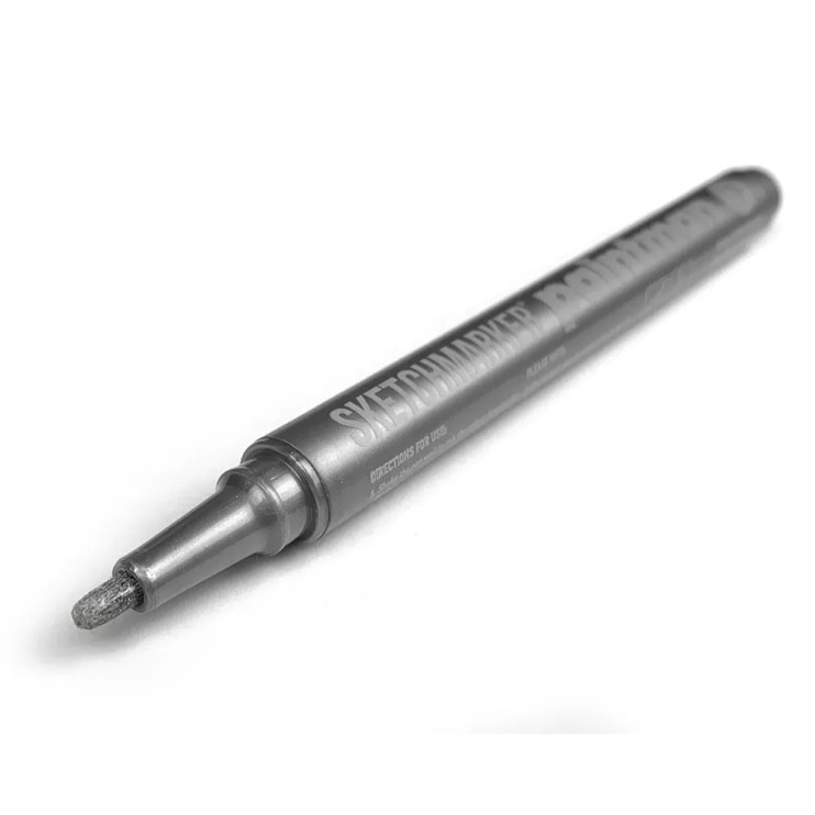 Маркер пигментный Sketchmarker "Paintman" 0.7мм, серебряный