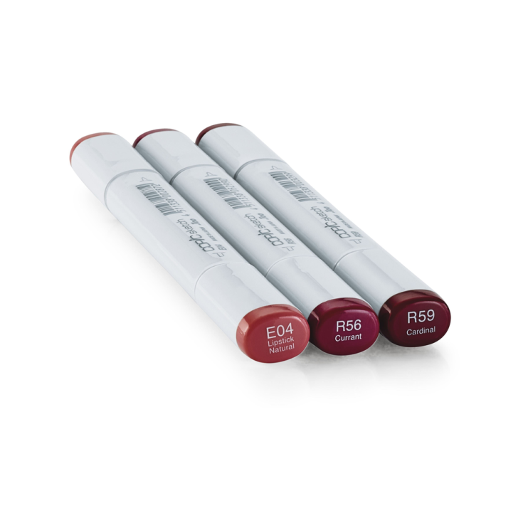 Набор Copic Sketch "Color Fusion 3" 3 маркера (бордо)