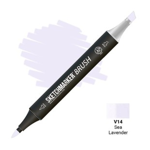 Маркер SketchMarker "Brush" V14 Сиреневое море