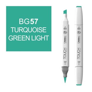 Маркер Touch Twin "Brush" цвет BG57 (зеленый бирюзовый светлый)