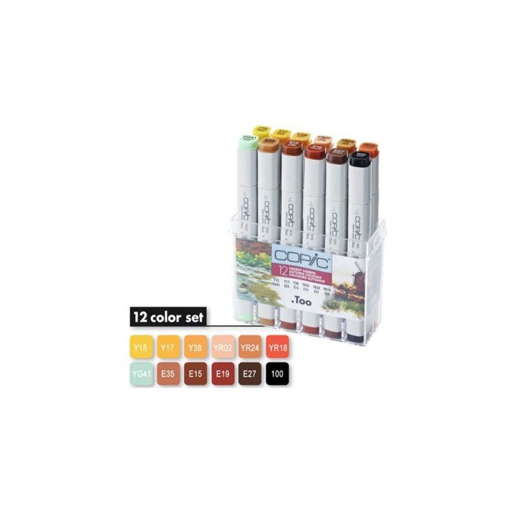Набор Copic Classic "Autumn" 12 маркеров