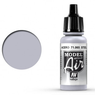 Краска для аэрографии "Model Air" цвет 71.065 (Steel Metallic)