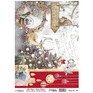 Рисовая карта для декупажа Cadence "Rice paper" 30х42см, RDP764 НГ