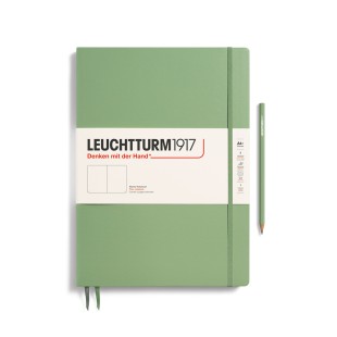 Блокнот без линовки Leuchtturm1917 "Master Slim" A4+, 61л, 100гр/м²,твердая обложка, Зеленый Шалфей (363921)