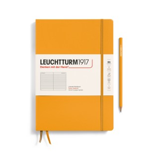Блокнот в линейку Leuchtturm1917 "Composition" B5, 109л, 80гр/м², твердая обложка, Восходящее Солнцей