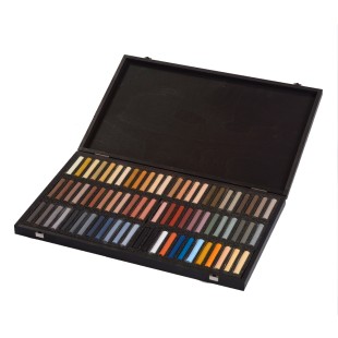 Набор сухой пастели Blockx "Animals" 72 цвета в деревянном ящике