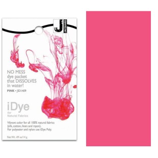 Краситель для натуральных волокон Jacquard "iDYE" 409 розовый, 14 гр