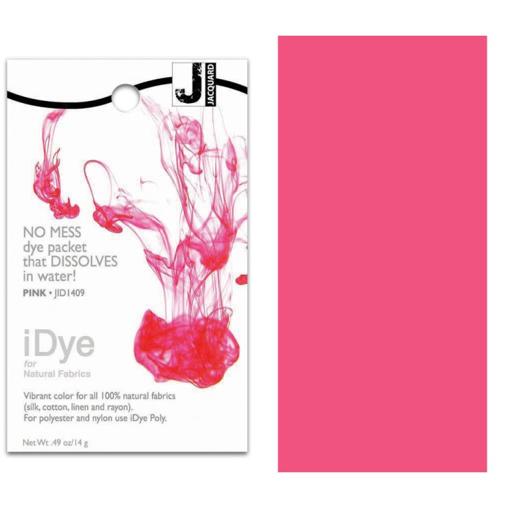 Краситель для натуральных волокон Jacquard "iDYE" 409 розовый, 14 гр