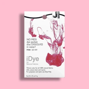 Краситель для натуральных волокон Jacquard "iDYE" 409 розовый, 14 гр