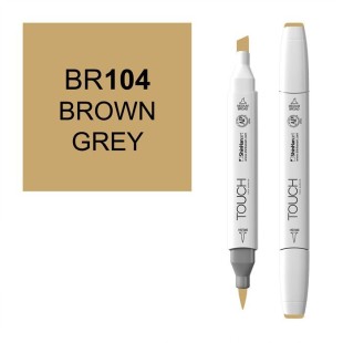 Маркер Touch Twin "Brush" цвет BR104 (brown grey)
