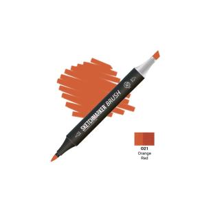 Маркер SketchMarker "Brush" O21 Orange Red