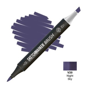 Маркер SketchMarker "Brush" V20 Ночное небо