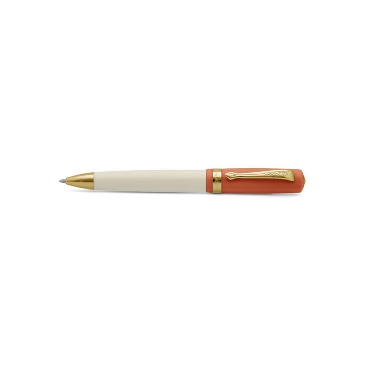 Ручка шариковая KAWECO "STUDENT 70`s Soul" (1,0мм), Orange/White (10001749)